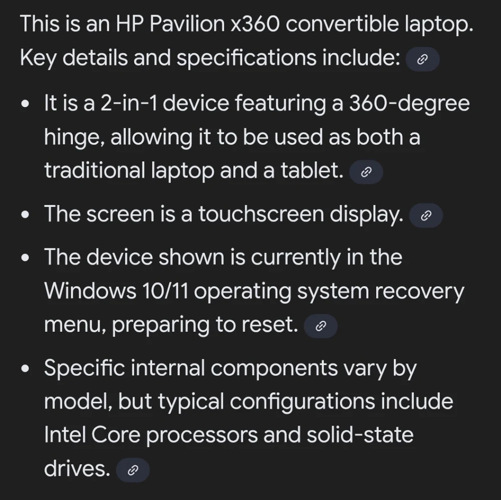 HP Pavilion X360 Laptop
